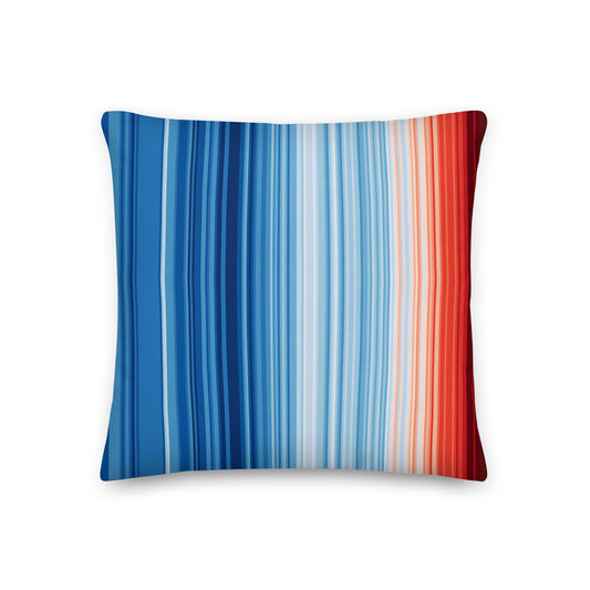 Warming Stripes | Pillow, Throw Pillow, Decorative Pillow