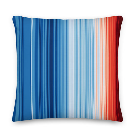 Warming Stripes | Pillow, Throw Pillow, Decorative Pillow