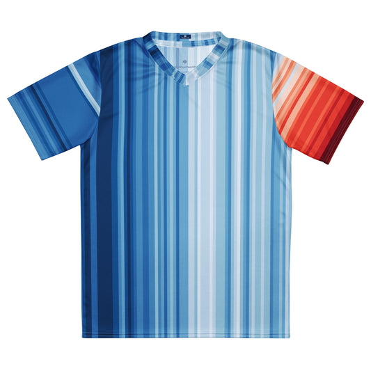 Warming Stripes | Recycled Unisex Sports Jersey