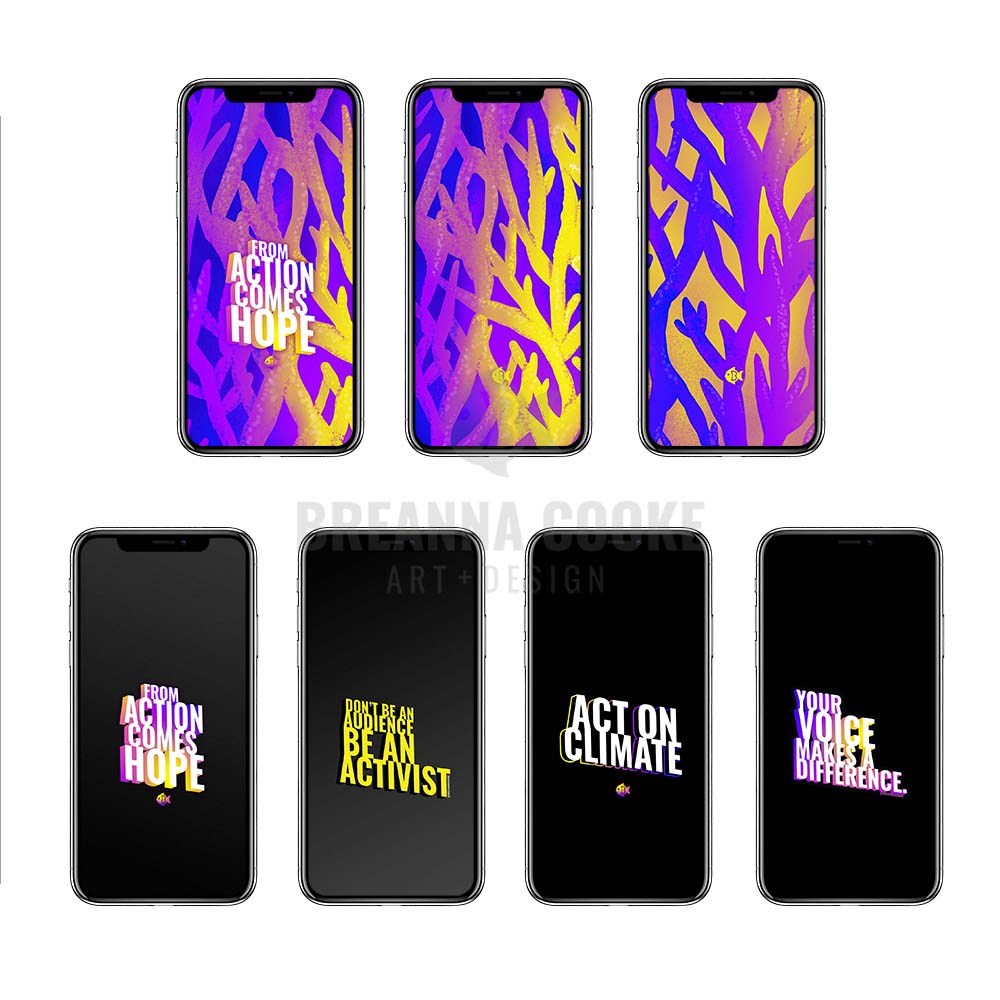 Phone Wallpaper | Glowing Gone | Digital Download