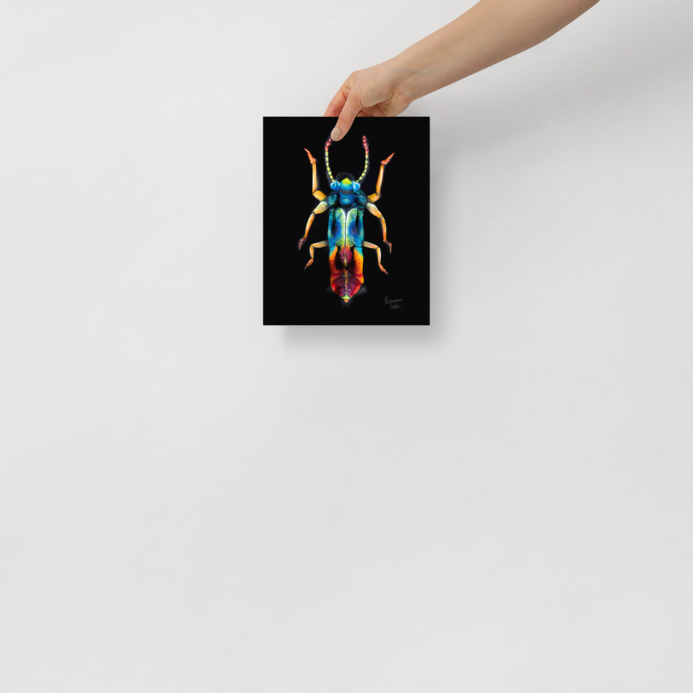 Jewel Beetle Body Paint | Poster | Matte Paper | 8x10" 12x12" 12x16" 14x14" 12x18" 16x16" 16x20" 18x18" 18x12"