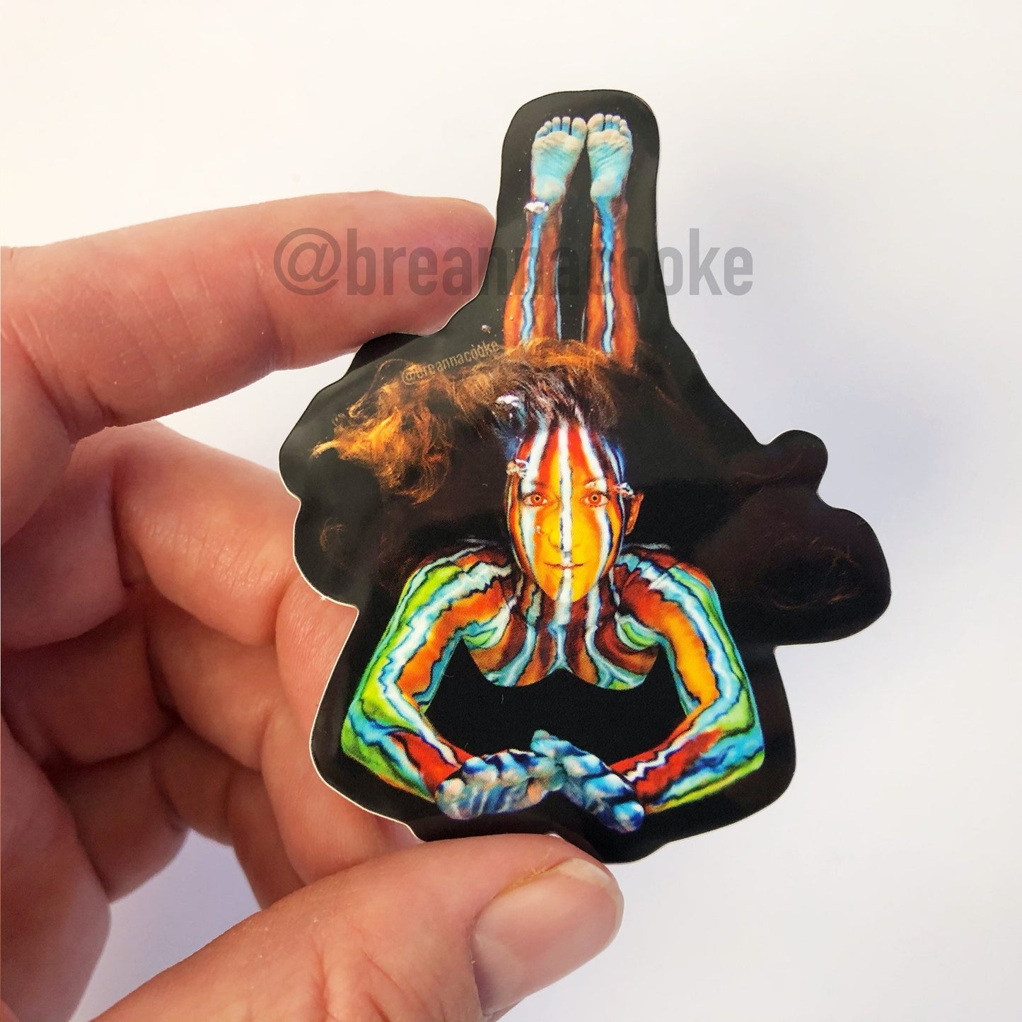 Underwater Fish Body Paint | Sticker | 2 x 3in