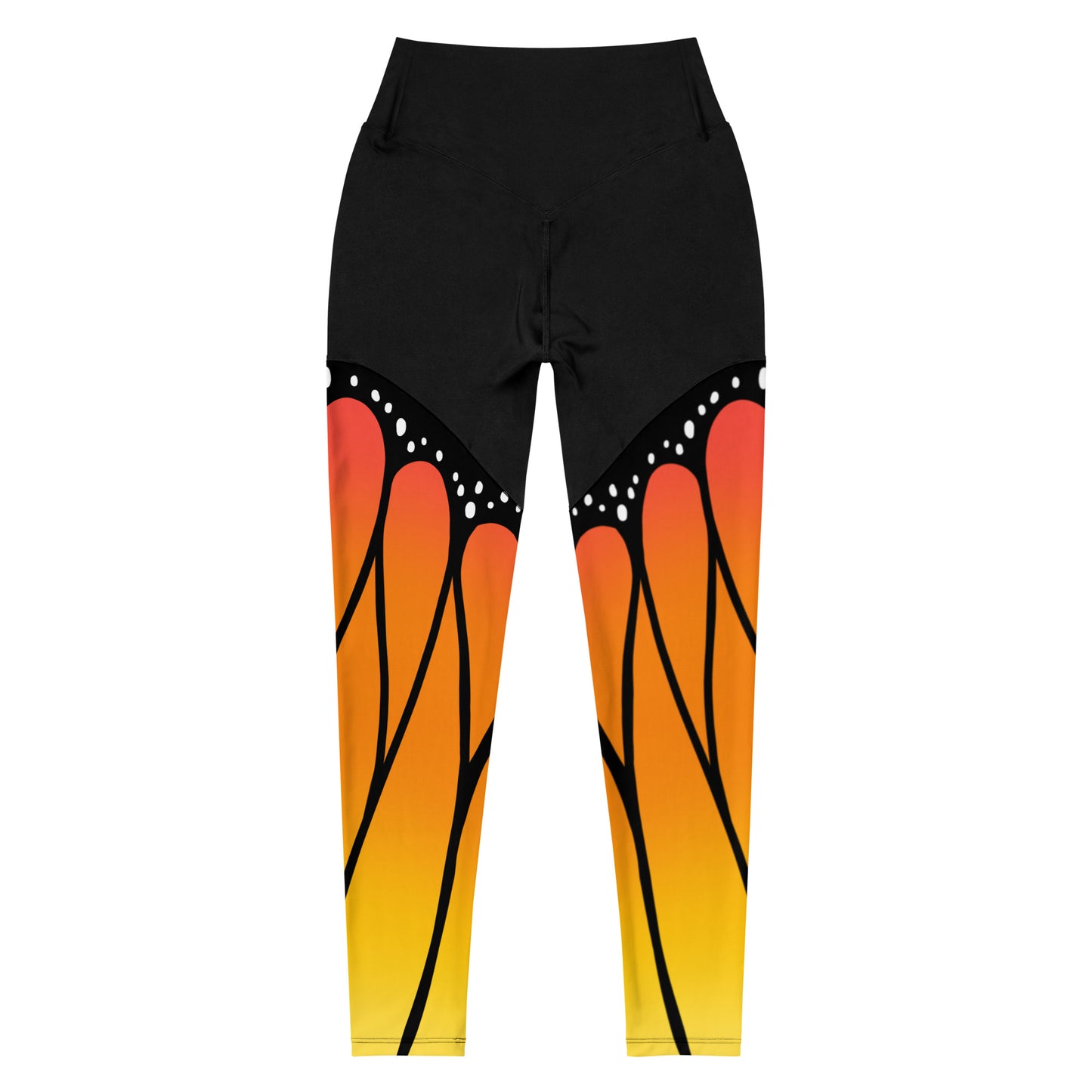 Monarch Butterfly | High Waist Compression Sport Leggings