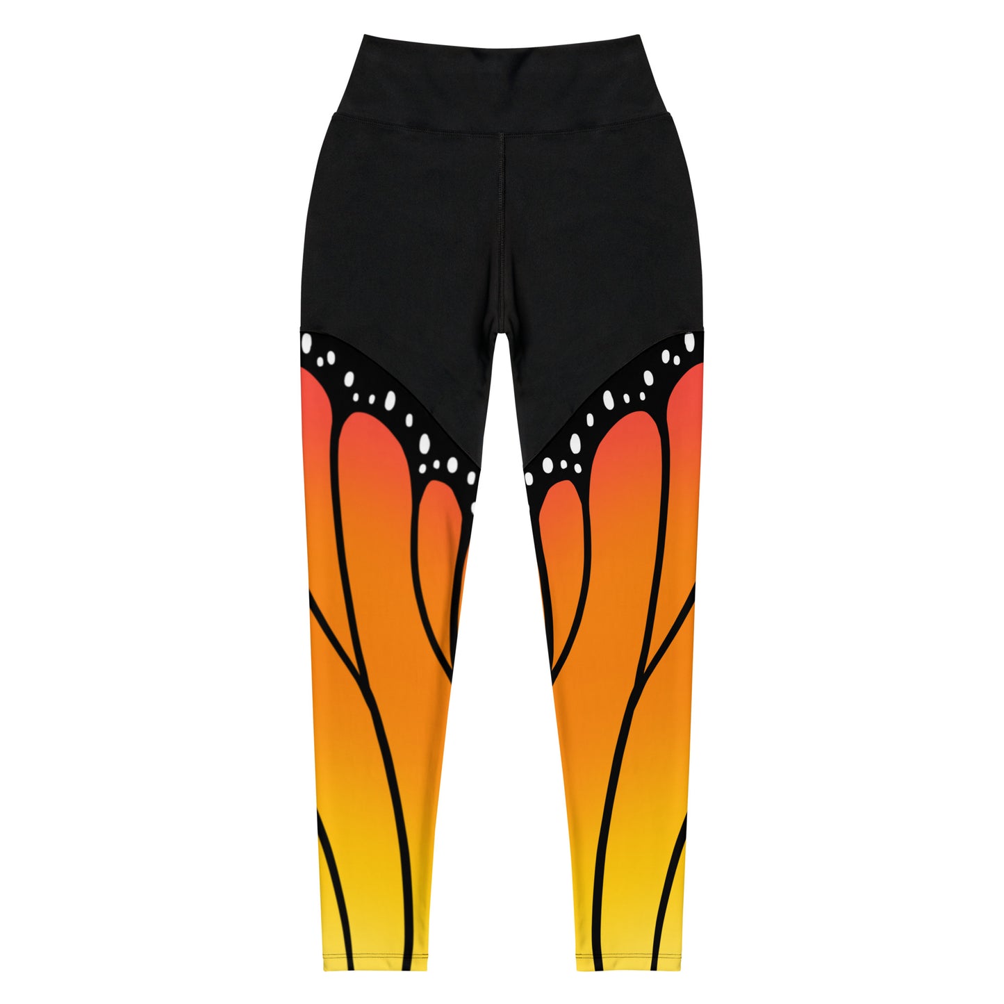 Monarch Butterfly | High Waist Compression Sport Leggings