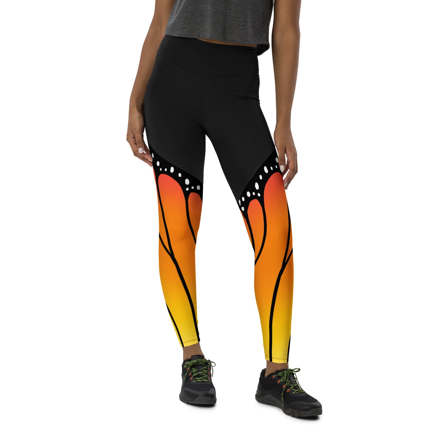 Monarch Butterfly | High Waist Compression Sport Leggings