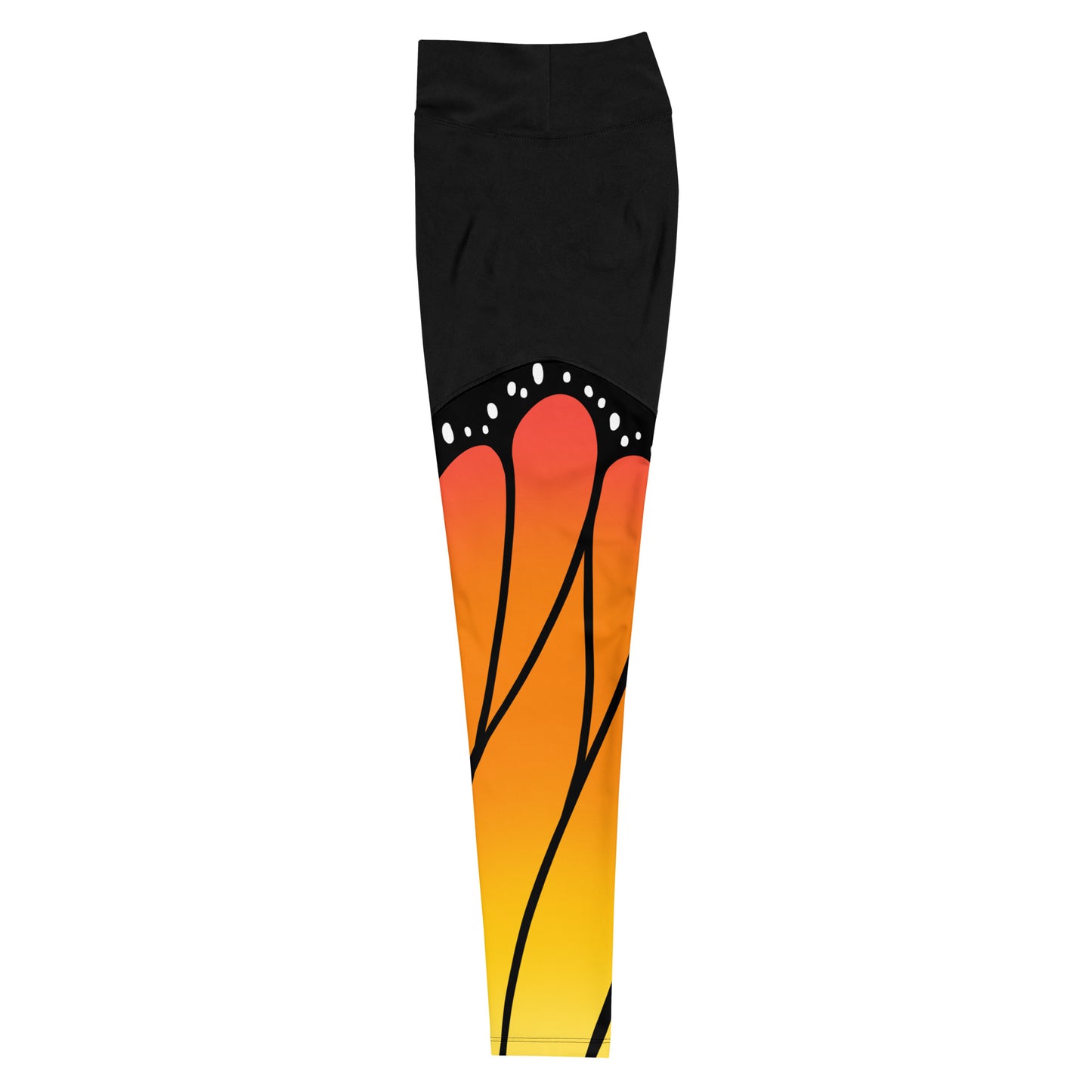 Monarch Butterfly | High Waist Compression Sport Leggings