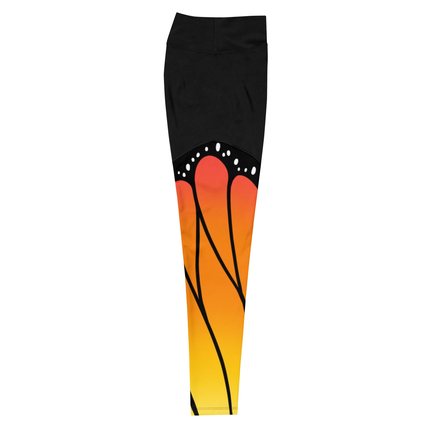 Monarch Butterfly | High Waist Compression Sport Leggings