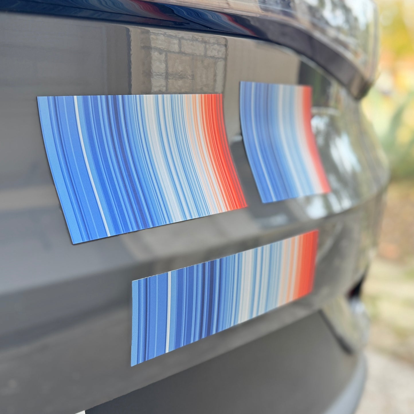Warming Stripes | Car magnets | Global Temp 1850-2024
