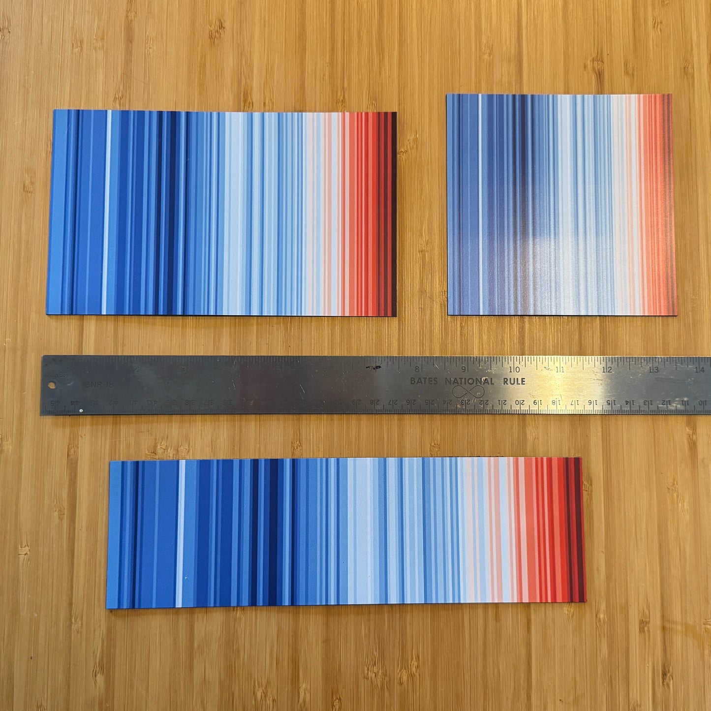 Warming Stripes | Car magnets | Global Temp 1850-2024