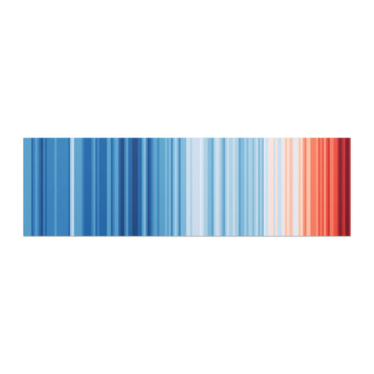 Warming Stripes | Car magnets | Global Temp 1850-2024