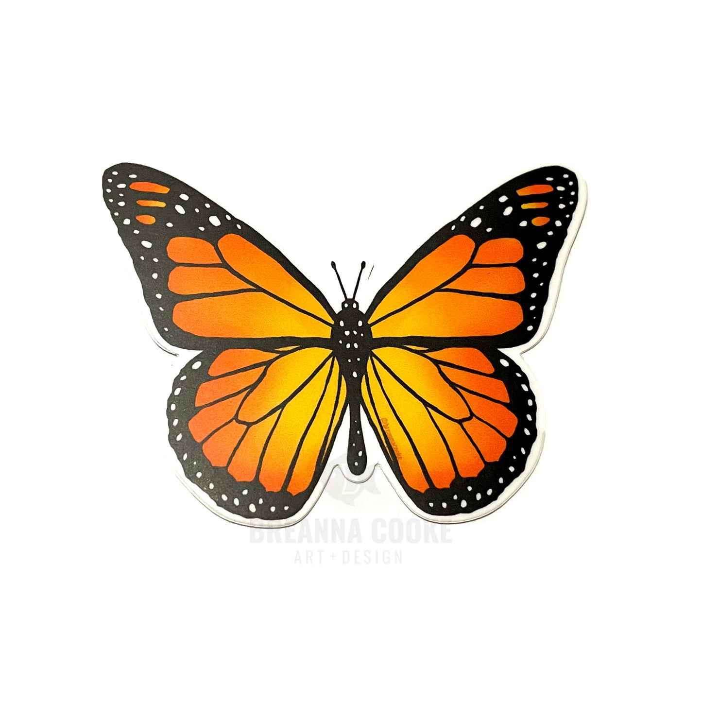 Monarch Butterfly | Sticker | 3 x 3 in