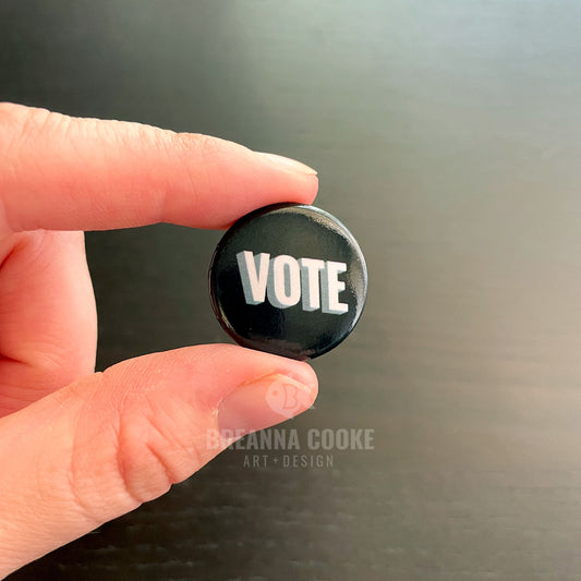 VOTE | Pin-Back Button | 1 in