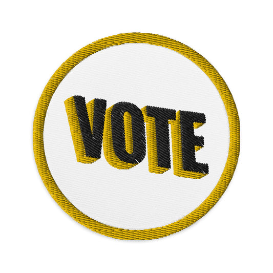 VOTE | Iron-on Embroidered Patches