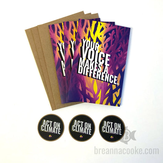 Your Voice Makes a Difference | Greeting Cards 4 x 6 in.