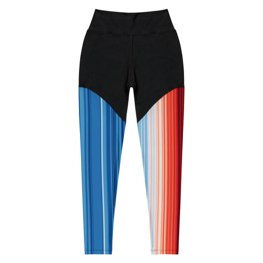Warming Stripes | High Waist Compression Sport Leggings